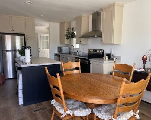 #164N Kitchen with Island & Diningroom