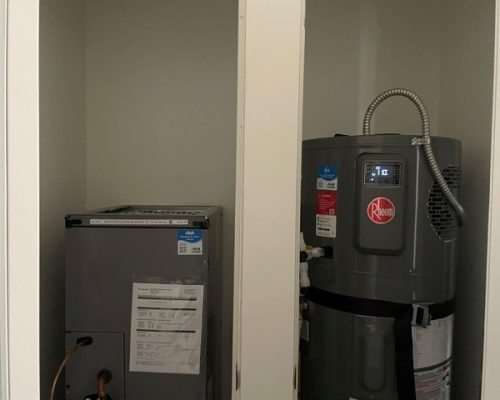 #6N Water heater & Air & Heat Unit Closet